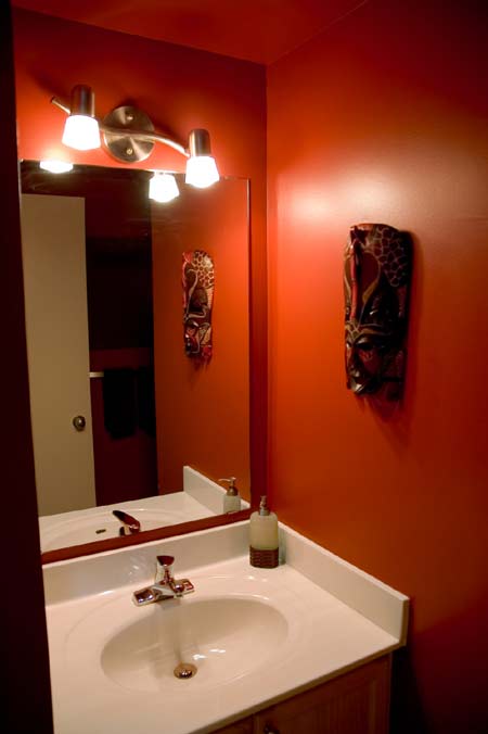 Bathroom with dynamic colour